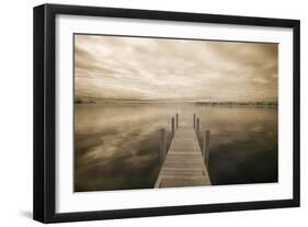 Dock at Crooked Lake, Conway, Michigan 09-Monte Nagler-Framed Photographic Print