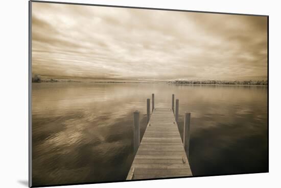 Dock at Crooked Lake, Conway, Michigan 09-Monte Nagler-Mounted Photographic Print