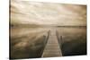 Dock at Crooked Lake, Conway, Michigan 09-Monte Nagler-Stretched Canvas