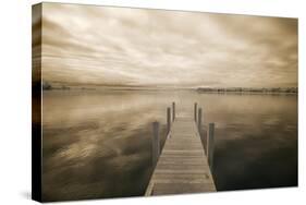 Dock at Crooked Lake, Conway, Michigan 09-Monte Nagler-Stretched Canvas