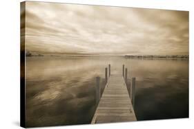 Dock at Crooked Lake, Conway, Michigan 09-Monte Nagler-Stretched Canvas