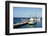 Dock at Oualie Beach, Nevis, St. Kitts and Nevis-Robert Harding-Framed Photographic Print