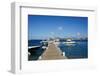 Dock at Oualie Beach, Nevis, St. Kitts and Nevis-Robert Harding-Framed Photographic Print