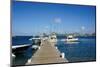 Dock at Oualie Beach, Nevis, St. Kitts and Nevis-Robert Harding-Mounted Photographic Print