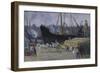 Dock at Rouen, C.1930-Maximilien Luce-Framed Giclee Print