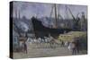 Dock at Rouen, C.1930-Maximilien Luce-Stretched Canvas