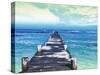 Dock at Sea-Milli Villa-Stretched Canvas