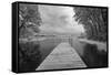 Dock at St. Joseph River, Centreville, Michigan '13-IR-Monte Nagler-Framed Stretched Canvas