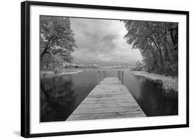 Dock at St. Joseph River, Centreville, Michigan '13-IR-Monte Nagler-Framed Photographic Print