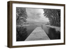 Dock at St. Joseph River, Centreville, Michigan '13-IR-Monte Nagler-Framed Photographic Print