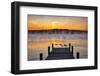 Dock at sunrise-Lisa Engelbrecht-Framed Photographic Print