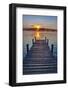 Dock at sunrise-Lisa Engelbrecht-Framed Photographic Print