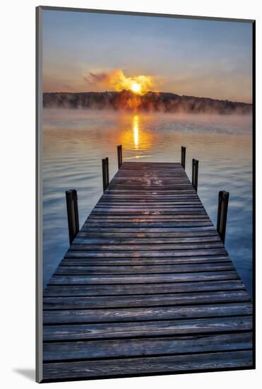 Dock at sunrise-Lisa Engelbrecht-Mounted Photographic Print