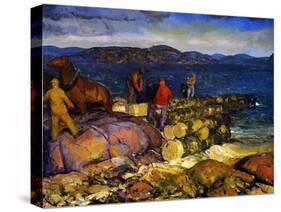 Dock Builders, 1925-George Wesley Bellows-Stretched Canvas