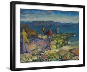 Dock Builders-George Wesley Bellows-Framed Premium Giclee Print