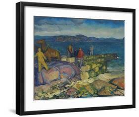 Dock Builders-George Wesley Bellows-Framed Premium Giclee Print