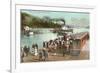 Dock, Coeur d'Alene, Idaho-null-Framed Premium Giclee Print