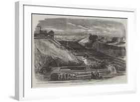 Dock in Course of Construction at Boulogne-null-Framed Giclee Print