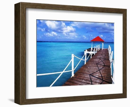 Dock in St. Francois, Guadeloupe-Bill Bachmann-Framed Photographic Print