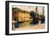 Dock in Viareggio-Federico Andreotti-Framed Giclee Print