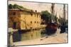 Dock in Viareggio-Federico Andreotti-Mounted Giclee Print