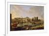 Dock of Naples-Gaspar van Wittel-Framed Giclee Print