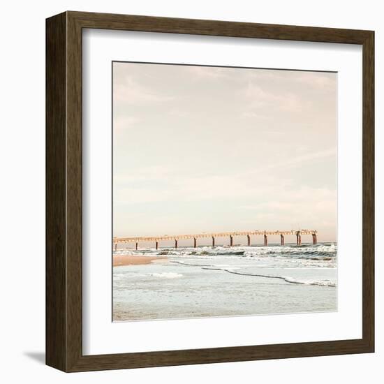 Dock on the Beach-Acosta-Framed Art Print