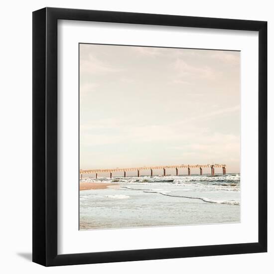 Dock on the Beach-Acosta-Framed Art Print