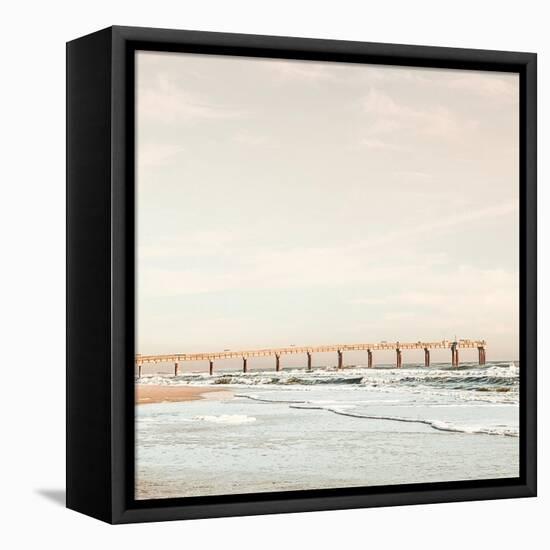 Dock on the Beach-Acosta-Framed Stretched Canvas