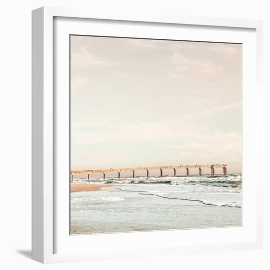 Dock on the Beach-Acosta-Framed Art Print