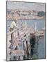 Dock Scene, Gloucester, 1896-Childe Hassam-Mounted Giclee Print