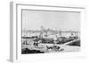 Dock Scene of Boston-null-Framed Giclee Print