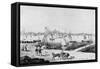 Dock Scene of Boston-null-Framed Stretched Canvas