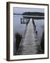 Dock, Shanghai Bay, Lake Mahinapua, West Coast, South Island, New Zealand, Pacific-Jochen Schlenker-Framed Photographic Print