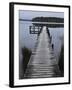 Dock, Shanghai Bay, Lake Mahinapua, West Coast, South Island, New Zealand, Pacific-Jochen Schlenker-Framed Photographic Print