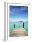 Dock , Staniel Cay, Exuma, Bahamas-James White-Framed Photographic Print