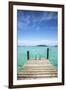 Dock , Staniel Cay, Exuma, Bahamas-James White-Framed Premium Photographic Print