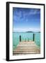 Dock , Staniel Cay, Exuma, Bahamas-James White-Framed Photographic Print