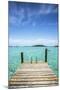 Dock , Staniel Cay, Exuma, Bahamas-James White-Mounted Photographic Print