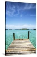 Dock , Staniel Cay, Exuma, Bahamas-James White-Stretched Canvas