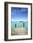 Dock , Staniel Cay, Exuma, Bahamas-James White-Framed Photographic Print