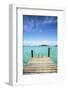 Dock , Staniel Cay, Exuma, Bahamas-James White-Framed Photographic Print