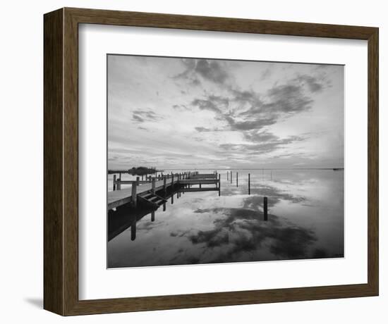 Dock Sunset-Eve Turek-Framed Art Print