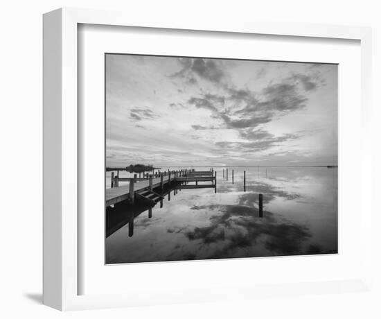 Dock Sunset-Eve Turek-Framed Art Print