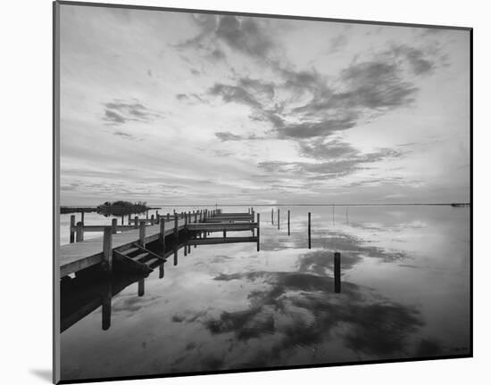 Dock Sunset-Eve Turek-Mounted Art Print