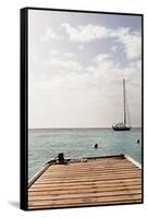 Dock View II-Karyn Millet-Framed Stretched Canvas