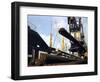 Dockers Loading Steel Bars onto the Manchester Renown, Manchester, 1964-Michael Walters-Framed Photographic Print