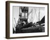 Dockers Loading Steel Bars onto the Manchester Renown, Manchester, 1964-Michael Walters-Framed Photographic Print