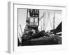 Dockers Loading Steel Bars onto the Manchester Renown, Manchester, 1964-Michael Walters-Framed Photographic Print