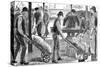 Dockers Unloading Sugar at West India Docks, London, 1889-null-Stretched Canvas